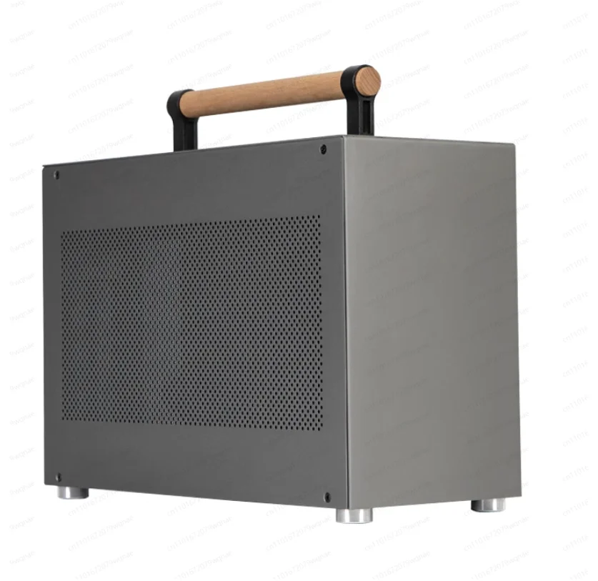 

P26 Portable A4 Mini ITX Case - SFX PSU, Aluminum Side Panel, Compact Desktop PC Chassis for Gaming HTPC (Non-K49)