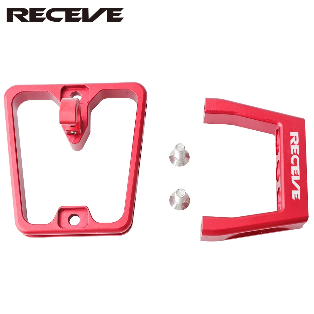 RECEVE Folding Bike Front Shelf Mount 3 Hole Bicycle Split Pig Nose Pad BMX Aluminum Alloy Front Bag Carrier Block For Brompton
