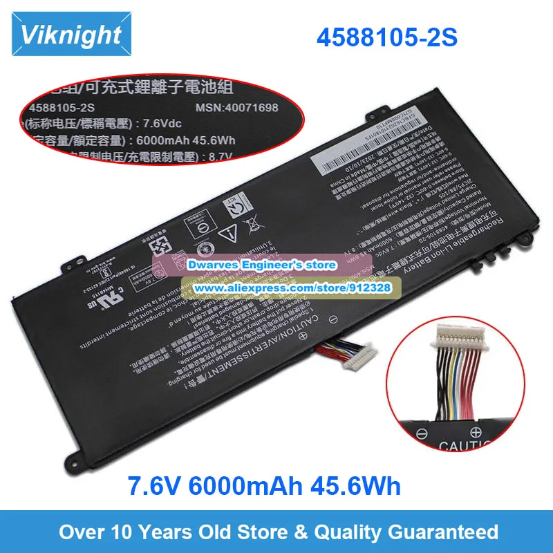 Genuine 4588105-2S Battery 40071698 For Dynabook Satellite Pro C50D-B C50-E C40-H C40-J CS40L-HB CS50-HW Medion Akoya E15403