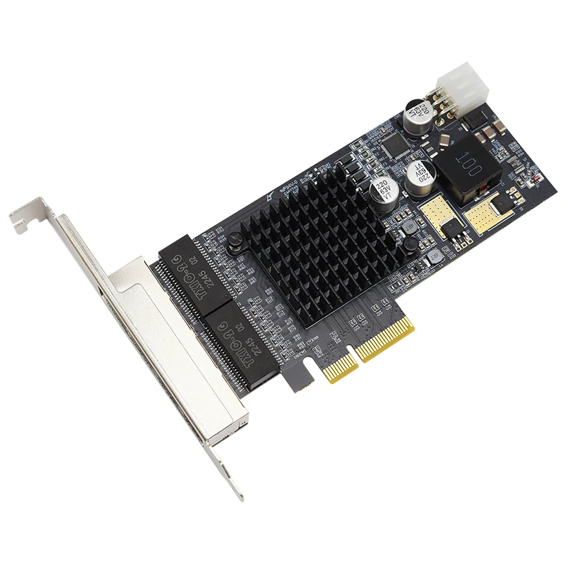 Adattatore server PCI-E PoE Gigabit 802.3at a 4 porte UOTEK IEEE 802. 1q ID VLAN etichettato UT-N704-POE