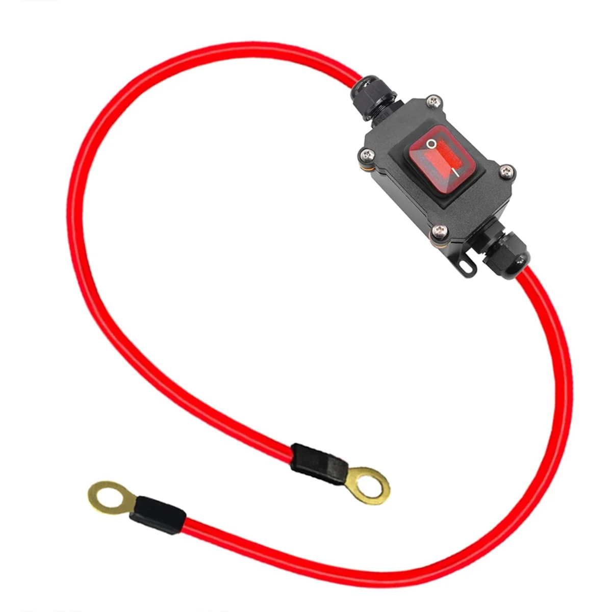 

Efficient DC12V Inline Wire Switch DC12-24V DPST Dual Side Wiring Switch 25A IP67 with on/Off Quick Connect/Disconnect Switch