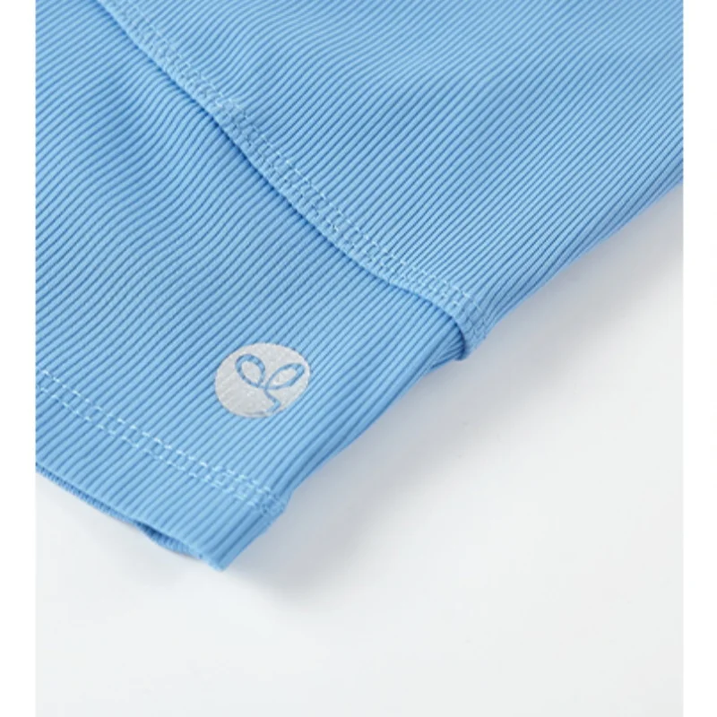 Drur manga longa com nervuras yoga colheita regatas com pescoço redondo fino ajuste ginásio pilates camisa esportiva para mulher casual básico apertado topo