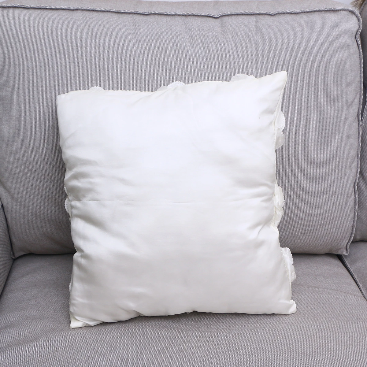 

42x42cm 3D Rose Flower Square Throw Pillow Case Cover Room Car Decor Comfortable Throw Pillow Case