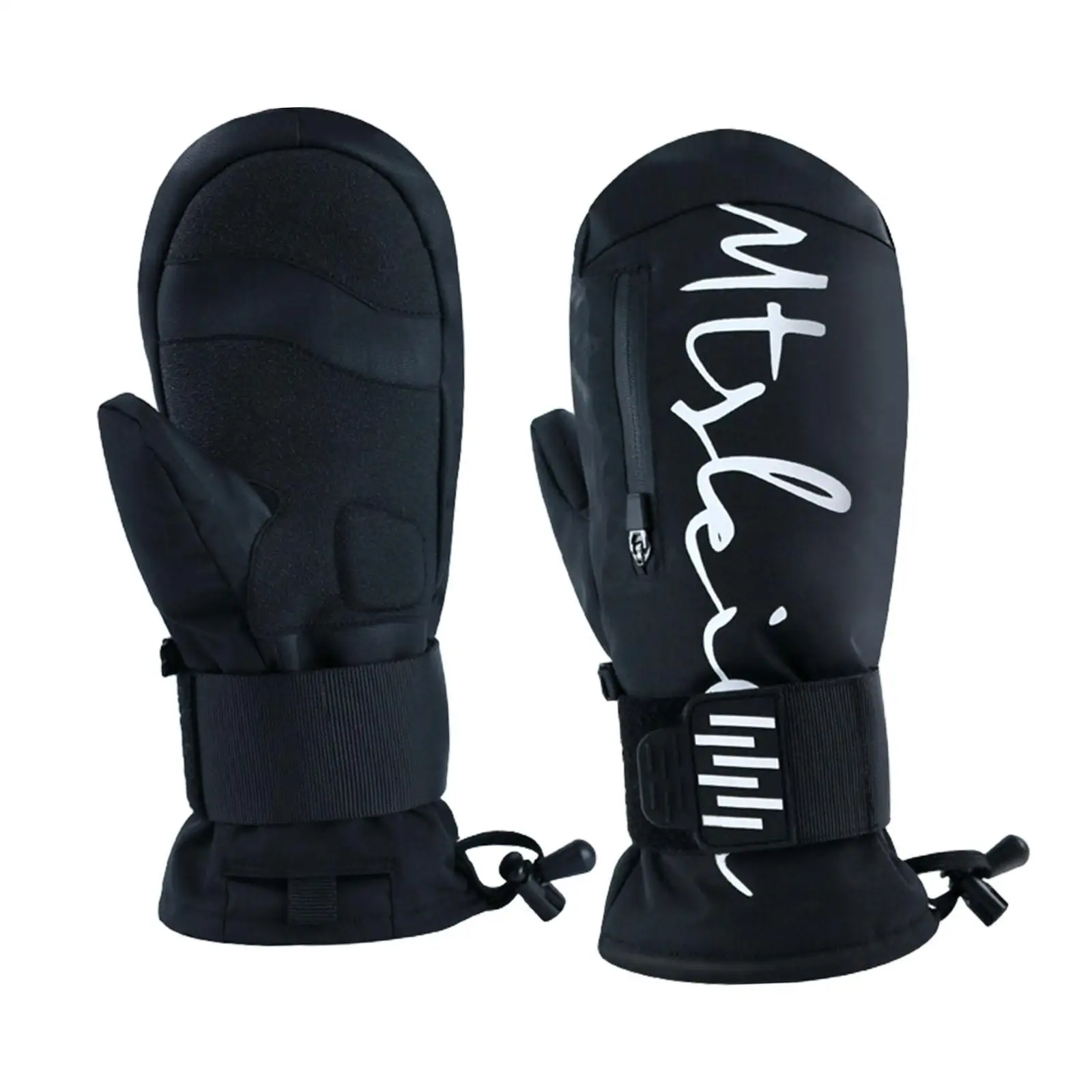 1 Pair Winter Ski Gloves with Wrist Guard for Skiing Skating Winter Sports