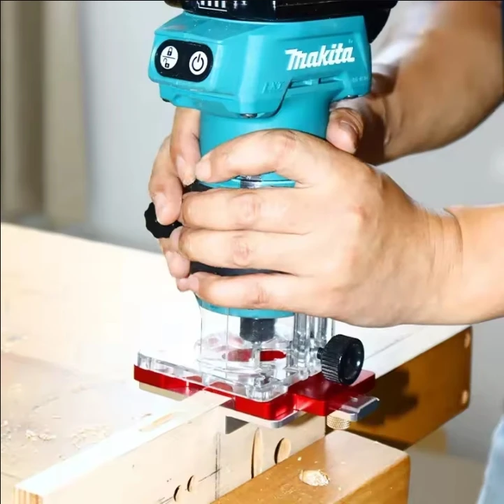 1pc Versatile 2-in-1 Wood Router Slotting Locator & Edge Trimmer - Durable Aluminum & Bakelite Router Bits for Woodworking