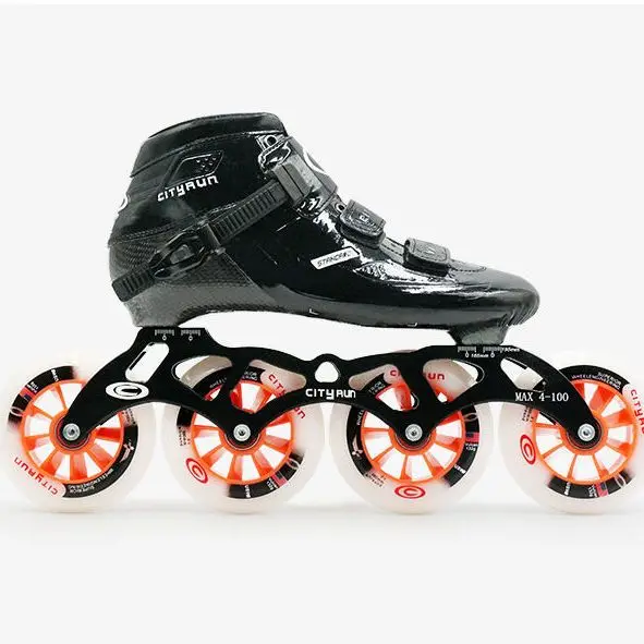 Carbon Fiber Smooth Surface  Adults Inline Speed Skates for Daily Street Road Track Race Skating Rolling EU 33 45