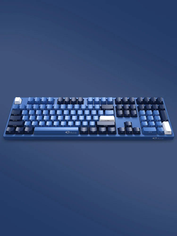 Imagem -02 - Akko Oceano Estrela Teclado Mecânico Usb Lado Gravado Pbt Keycap 108 Chave Jogo Digitação Chave Completa sem Perfurador Acessórios de Jogo de Computador