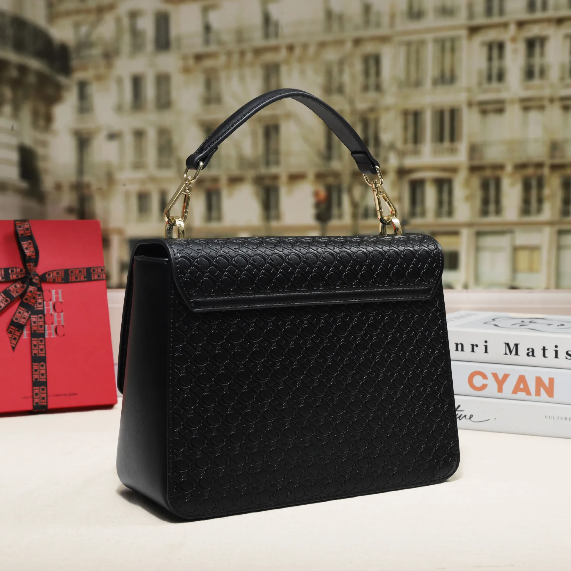 حقيبة كروس كلاسيكية بقلاب للنساء، محفظة مربعة صغيرة عتيقة، حقيبة كتف أنيقة للملابس اليومية غير الرسمية، حقيبة صغيرة متعددة الاستخدامات #4