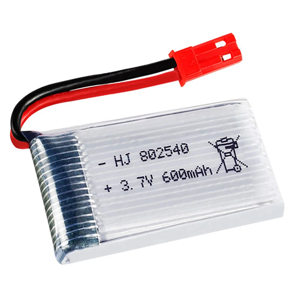 Akumulator Lipo 3,7 V 600 mAh i wtyczka Jst do 1315S HJ819 HJ818 509W DFDF161 X400 X500 X800 RC Quadcopter Drone Czฤลฤ zamienna802540