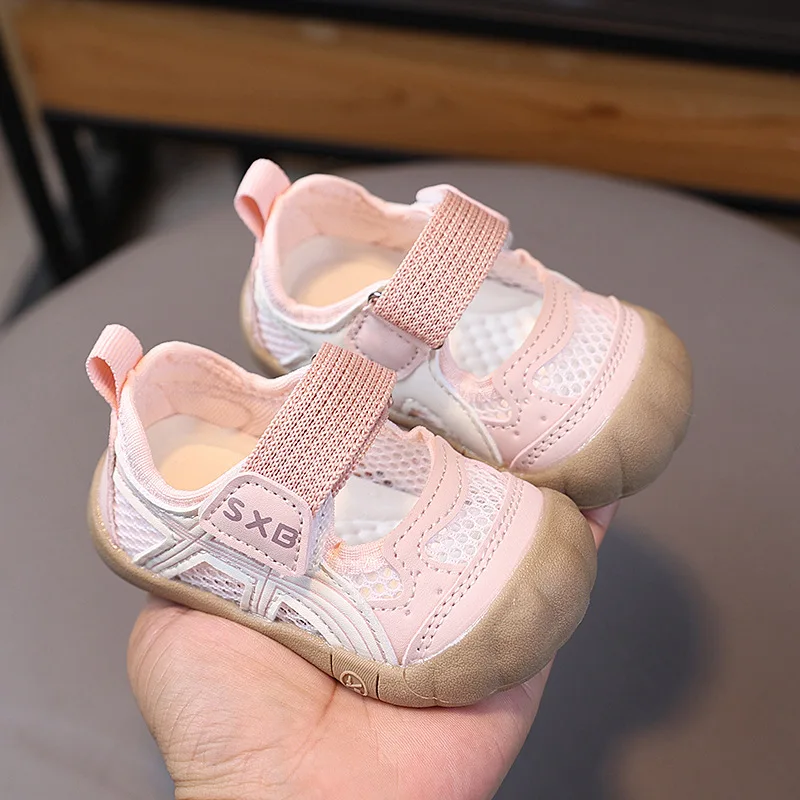 2026 New Summer Kids Mesh Breathable Sandals Solid Color Children Trainers Anti-slip Unisex Sporty Boys Girls Casual Shoe 17-26