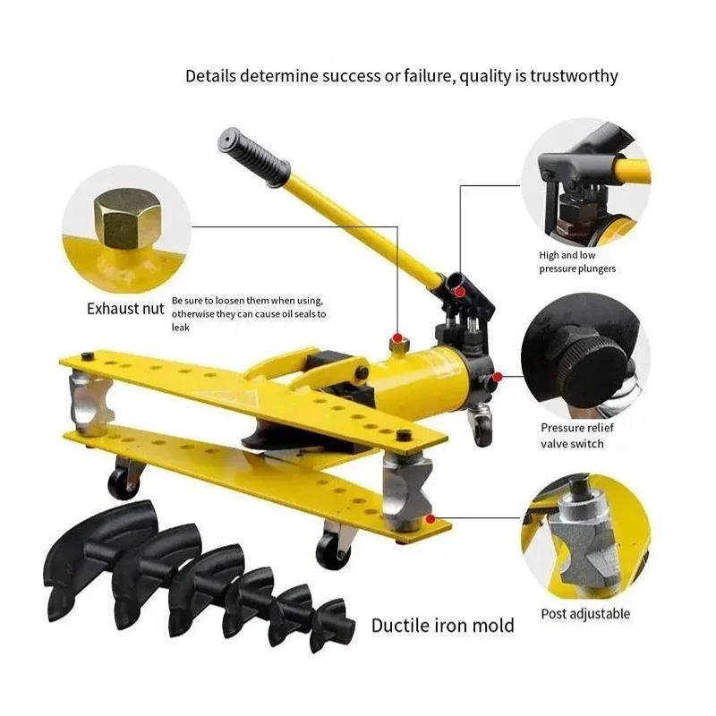 Heavy profile round pro press Tube Pipe Bender Machine Hydraulic Tubing Bending Tools use for steel pipes manufactures