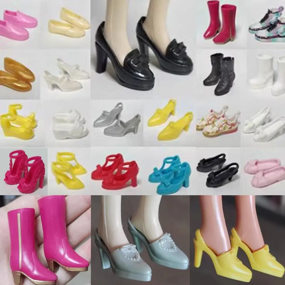 

New Quality 1/6 Doll Shoes 10 Styles Doll High Heels Original Doll Slippers 30cm Doll