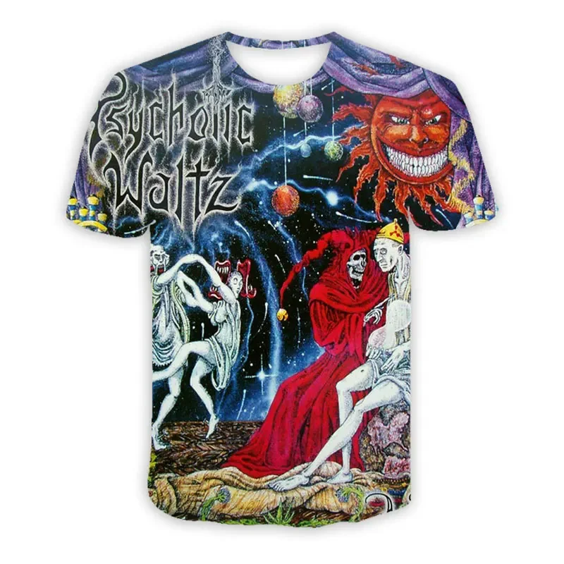 Psychotic Waltz Band  3D Printed  Casual T-shirts Hip Hop Tee Shirts Harajuku Styles Tops Fashion Clothing  for Women/men