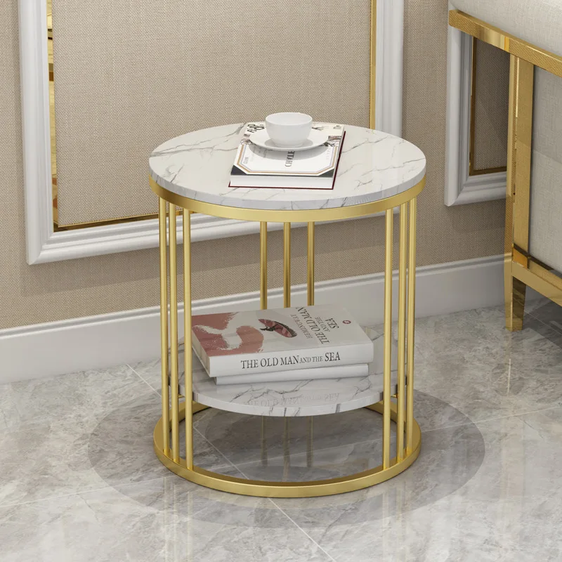 

Nordic marble living room coffee table simple apartment bedroom double small coffee table hotel B & B creative, side table