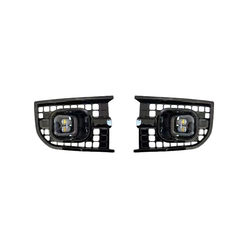 Suitable for Land Rover New Defender 110/90/130 Modified Urban Square Golden Eye Fog Light Front Bumper Grille Spotlight
