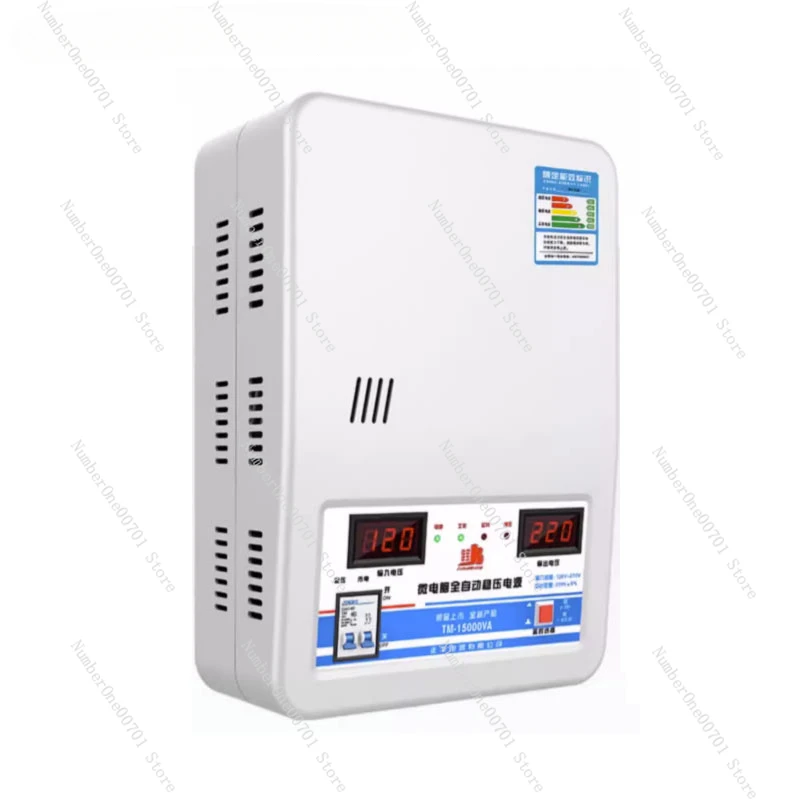 Voltage Stabilizer 220v Automatic Household High-Power 20kw Air Conditioner Special Dual Screen Digital Display Voltage Regulato