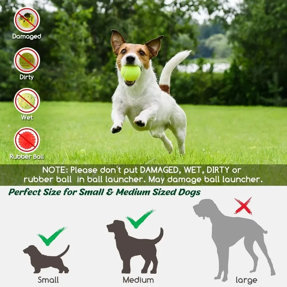 Outdoor Interactive Throwing Ball Training Toys Pet Dog Automatic Tennis Launcher For Small & Medium Dogs