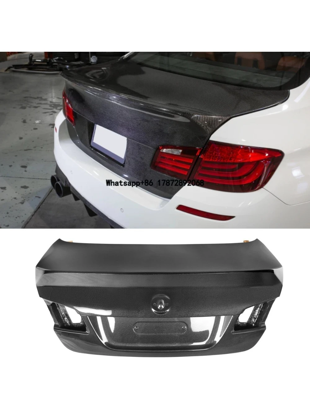 

Carbon Fiber MBJ Style Rear Trunk Lid for 5 Series F10 2011-2017 Replacement Rear Bumper Trunk Lid