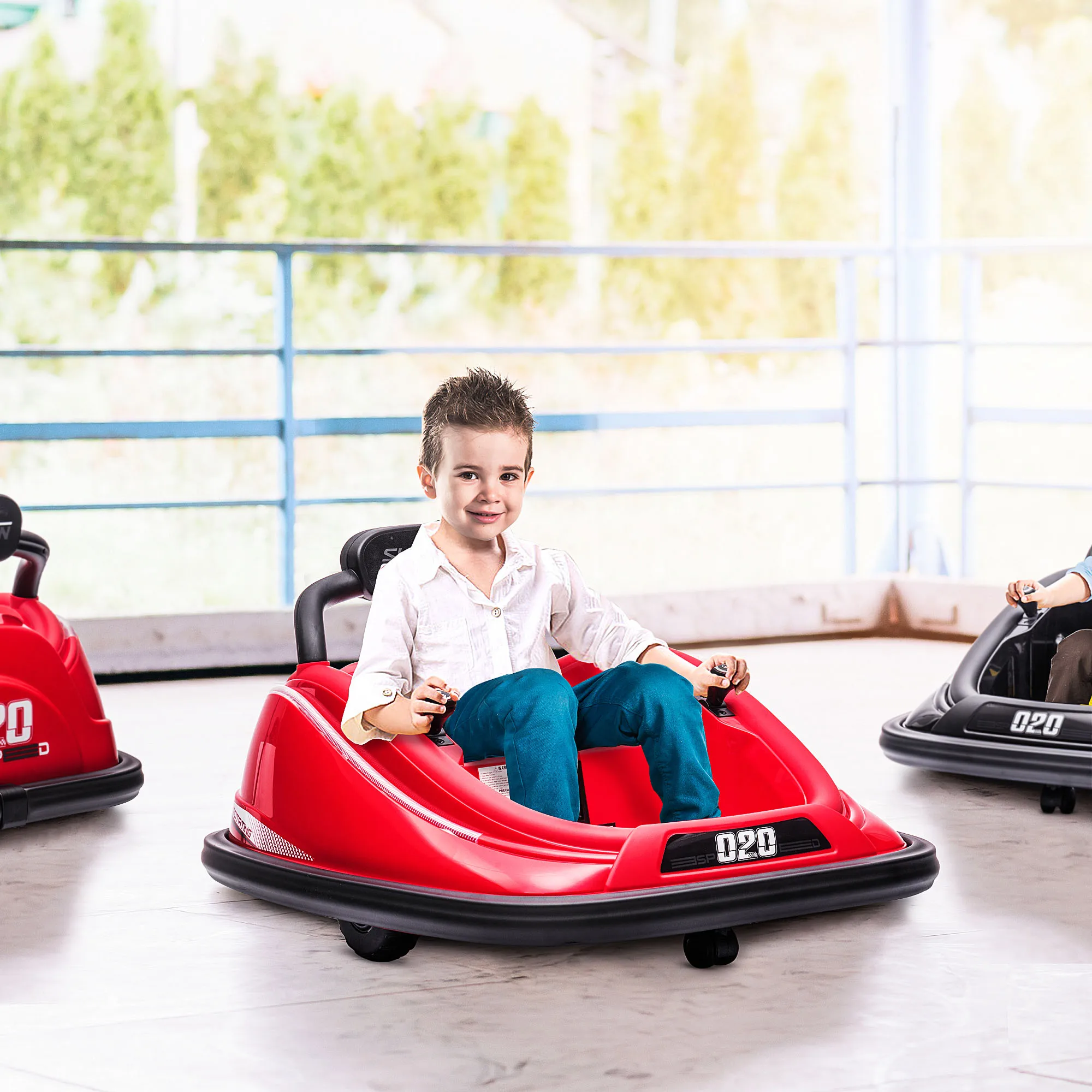 Bringing a Touch of Novelty to Ride-On Cars, This Amusement Park-Style Toy Looks Like It Came Straight from the Real Bumper Car Ride Take It Out of There.