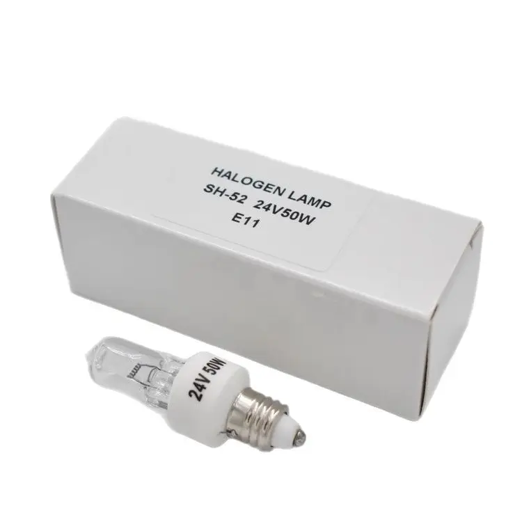 24V50W Threaded Screw E11 Halogen Lamp Bead SD200 Single Hole Cold Light Operating Room Shadowless Light Bulb Medical SH52