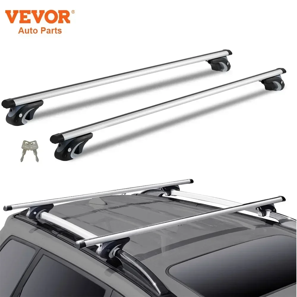 

VEVOR Roof Rack Crossbar Adjustable Aliuminum Roof Rail Crossbar Baggage Luggage Carrier 200LBS Top Roof Crossbar with Lock