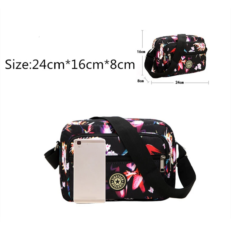 Fashion Ladies Colorful Bag For Women Lightweight Crossbody Bolsos High Quality Oxford Small Clutch Multi Layer Handle Purse Bag