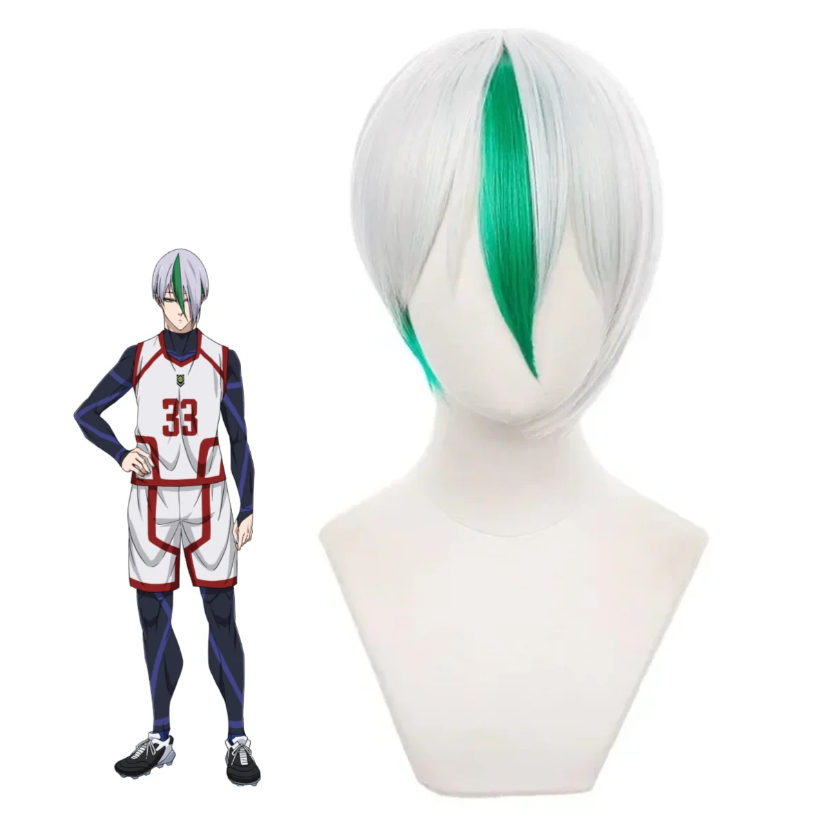 

Anime Blue Lock Otoya Wigs Otoya Eita Football Cosplay Wigs Otoya Halloween Party Performance Props