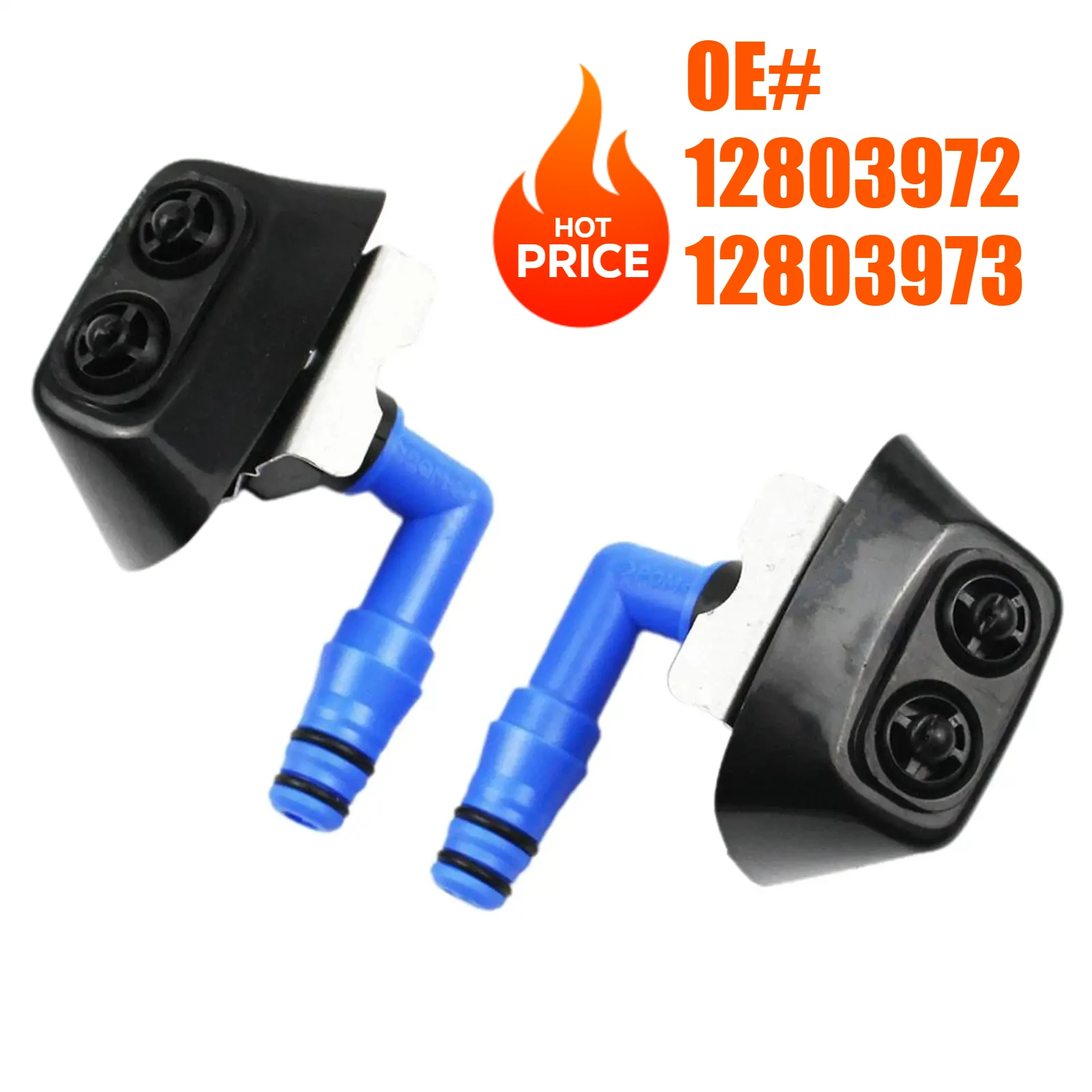 

2pcs Front Left Right Headlight Washer Sprayer Nozzle Jet for Saab 93 03-12 12803972