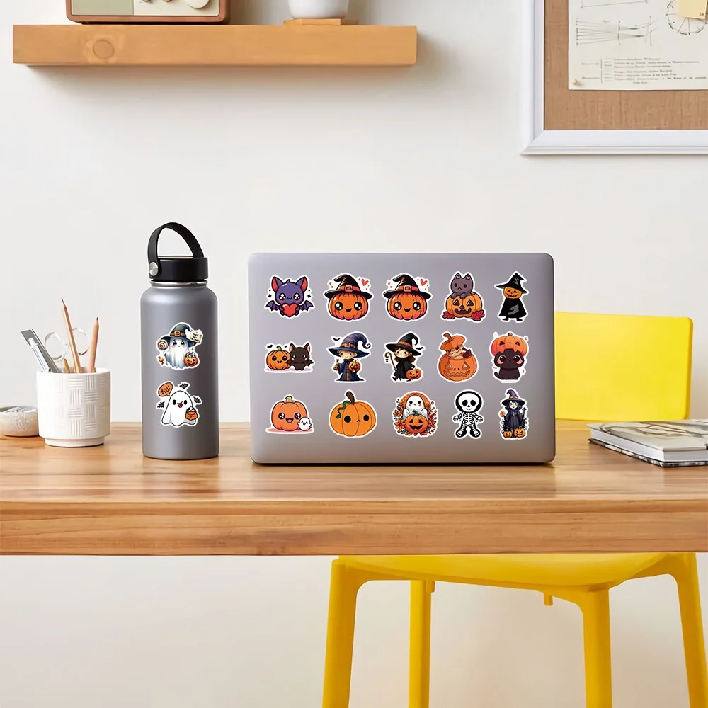 50-Piece Spooky-Fun Halloween-Themed Stickers - DIY Decor Stickers for Backpacks Party Decor & Laptops Peel Joy Sticker Store