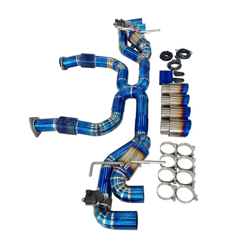 Performance Titanium Valved Exhaust Catback Pipes for Chevrolet corvette C8