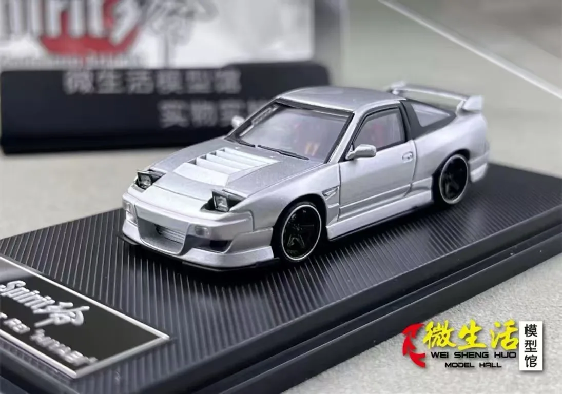 

Stocks Micro Turbo 1.64 180SX Metallic Silver Color Diecast Model Car In 2025 Collection Gift