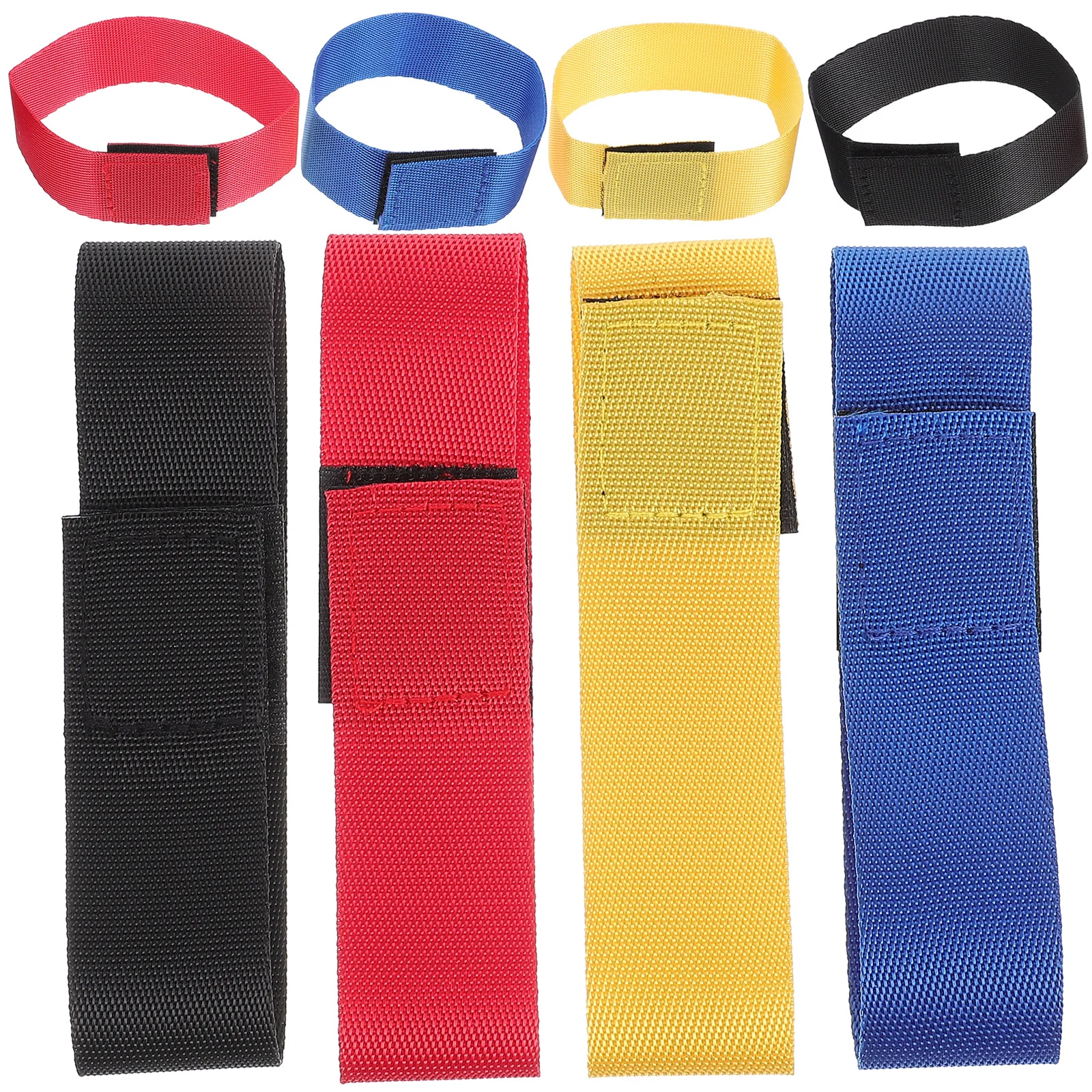 

8Pcs Sports Sleeve Bands Anti-Skid Design Softball Shirt Sleeve Ties for Soccer Football Adjustable Hook Loop Fastening