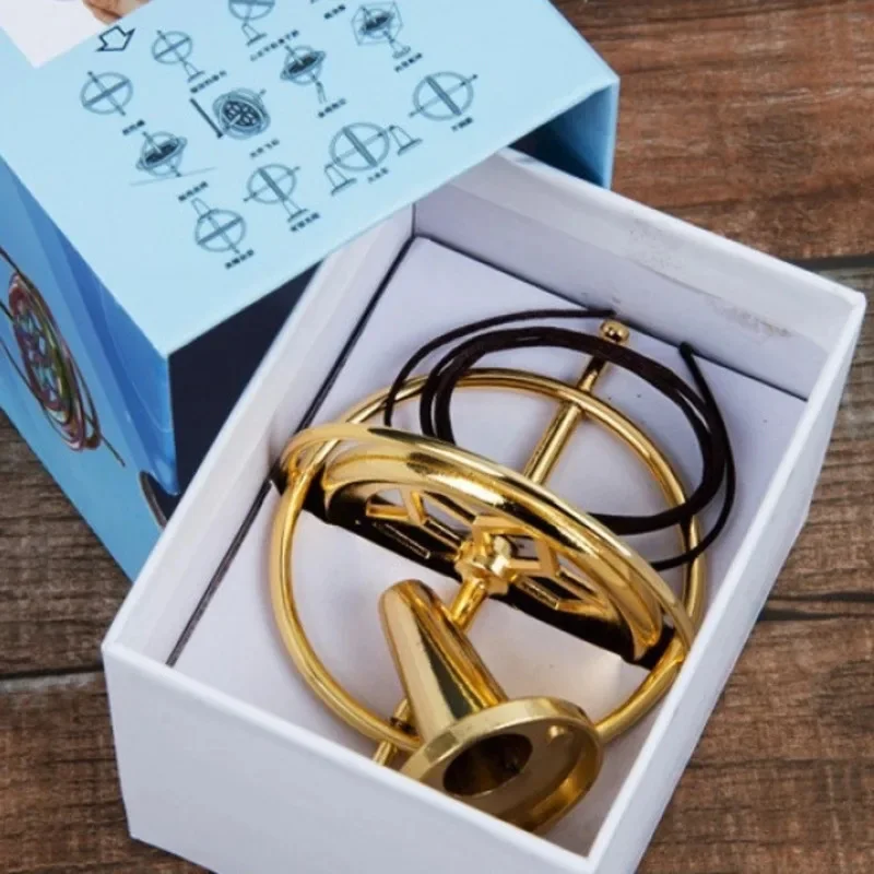 

Metal Anti Gravity Gyroscope Decompression Rotation Balance Alloy Mechanical Technology Child Students Toys Unisex Gifts New