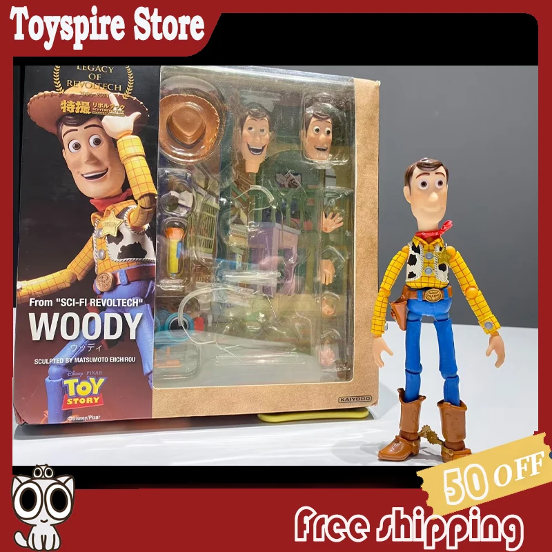 

Disney Pixar Toy Story Original Version Kaiyodo Woody + The Head Has Been Changed To The Head Carving Made By Seedtoys