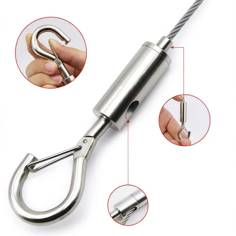 Anti Bite Steel Wire Dog Lead Heavy Duty Metal Traction Rope For Large Medium Small Dogs Outdoor Training Equipment