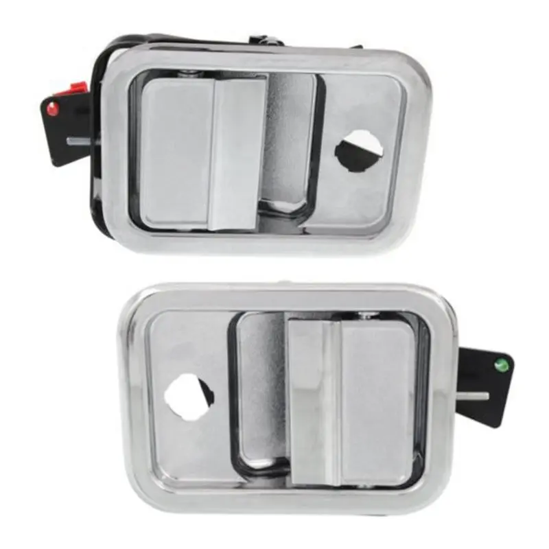 Manija de puerta exterior elegante con acabado cromado, 1 par A1842228002 A1842228003 para Freightliner Columbia 2000-2011, manija de tracción