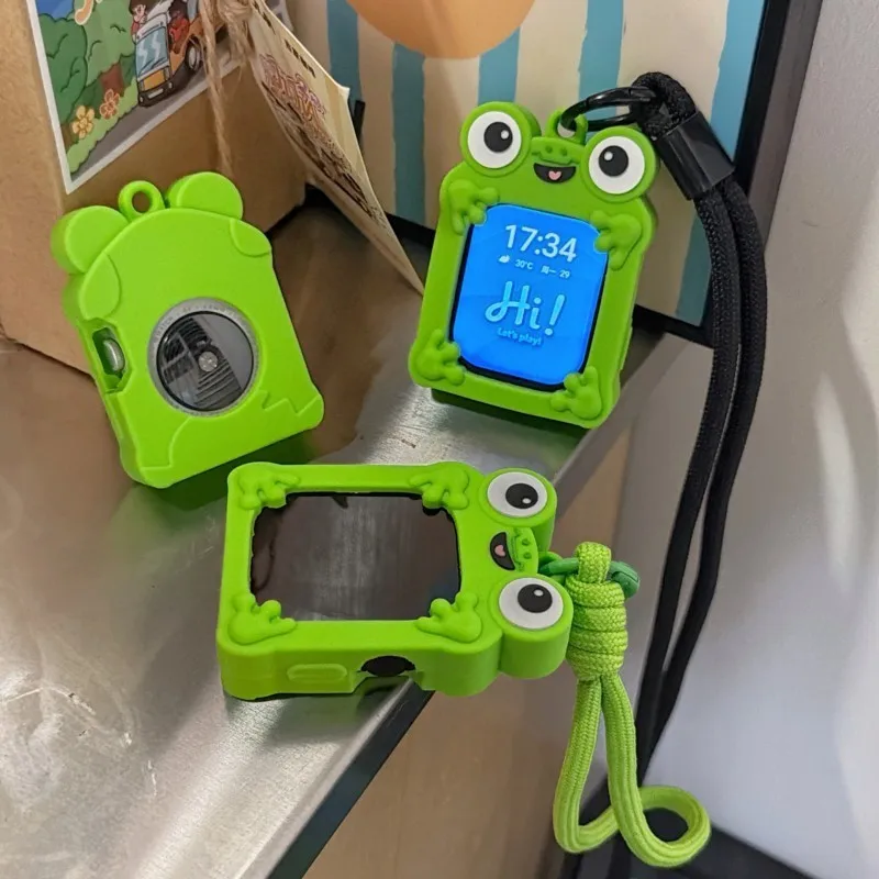 Cute Cartoon Frog Anti-Loss Lanyard Case For Apple Watch Sport 1/2/3/4/5/6/7/8/9st Gen S10 S11 Ultra SE 38/45/41/44/42/46/49mm - view 5