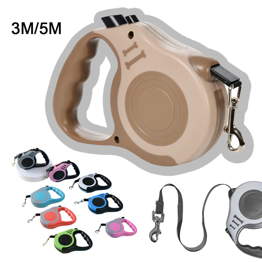 Automatische Hundeleine 3M 5M Einziehbares Ausziehbares Seil für Kleine Hunde Zubehör Outdoor Spaziergang Wandern Welpen Katzen Zugleine