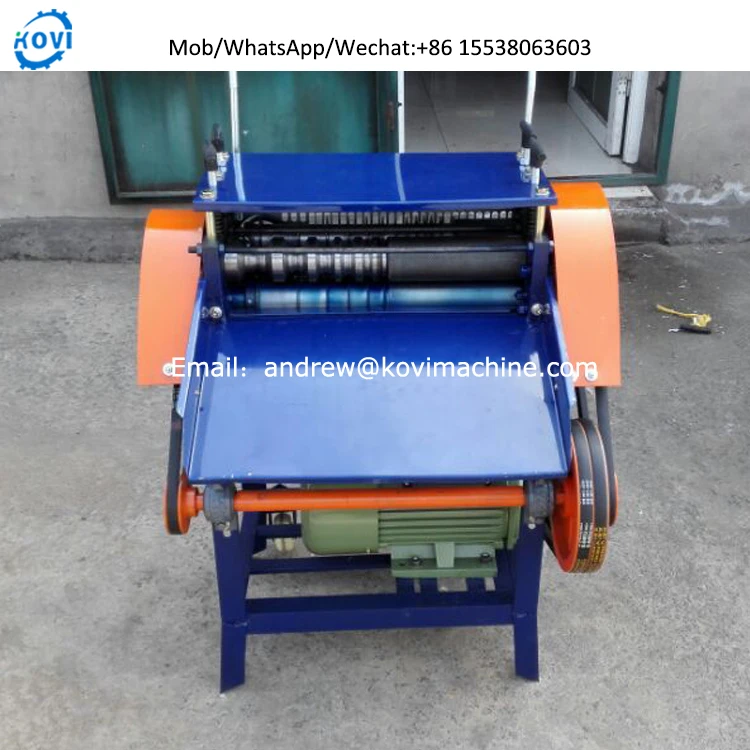 electric cable cutting stripping peeler scrap copper wire striping machine