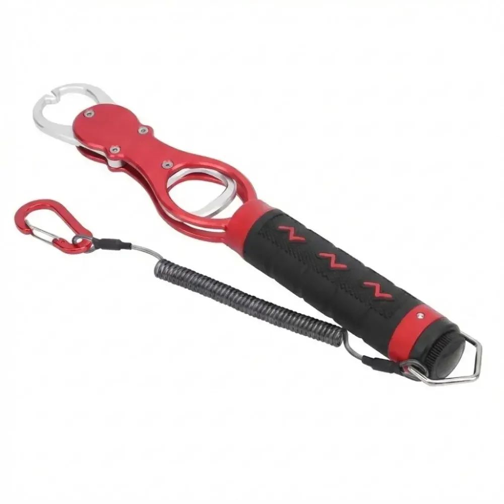 2026 Aluminum Alloy Fish Controller Built-in Scale Non-Slip Handle Fish Lip Grip Lightweight 28cm Fish Grip Freshwater Fishing