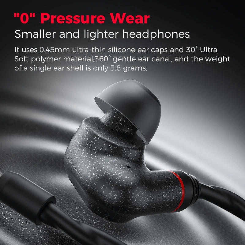 PLEXTONE G28 Pro Headphones Wired High-Resolution Dual-Cavity With Mic In-Ear Hi-Fi Level Earphones Precision Sound Localization