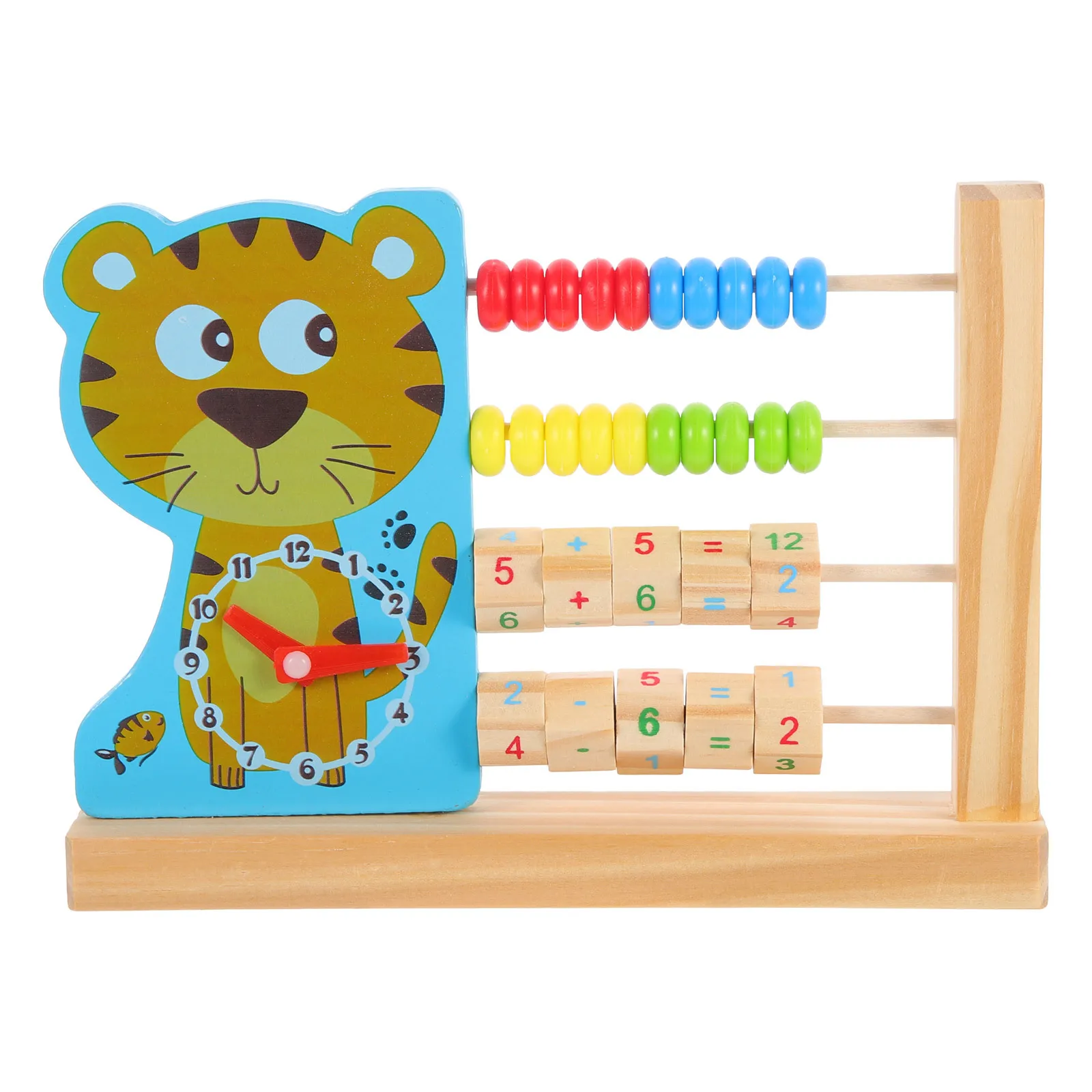 나무로 만든 초기 교육용 컬러풀한 주판 산수 구슬 계산 도구 어린이용 인지 학습 카운팅 도구