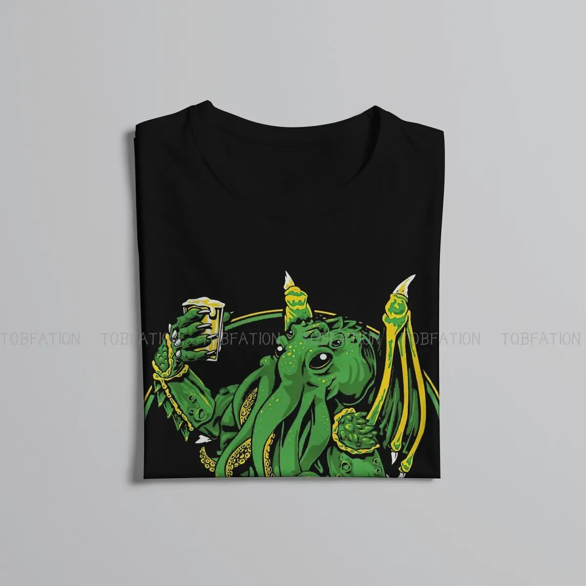 I LOVECRAFT BEER Cthulhu Mythos Tshirt Graphic Punk T shirt Streetwear Homme Pure Cotton Ofertas Short Sleeve Tops