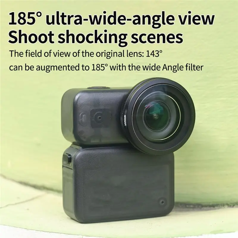 24-Hour Delivery For DJI OSMO Nano Action Camera Accessories Wide-Angle Lens+ Mini Selfie Stick Wide Lens Filter