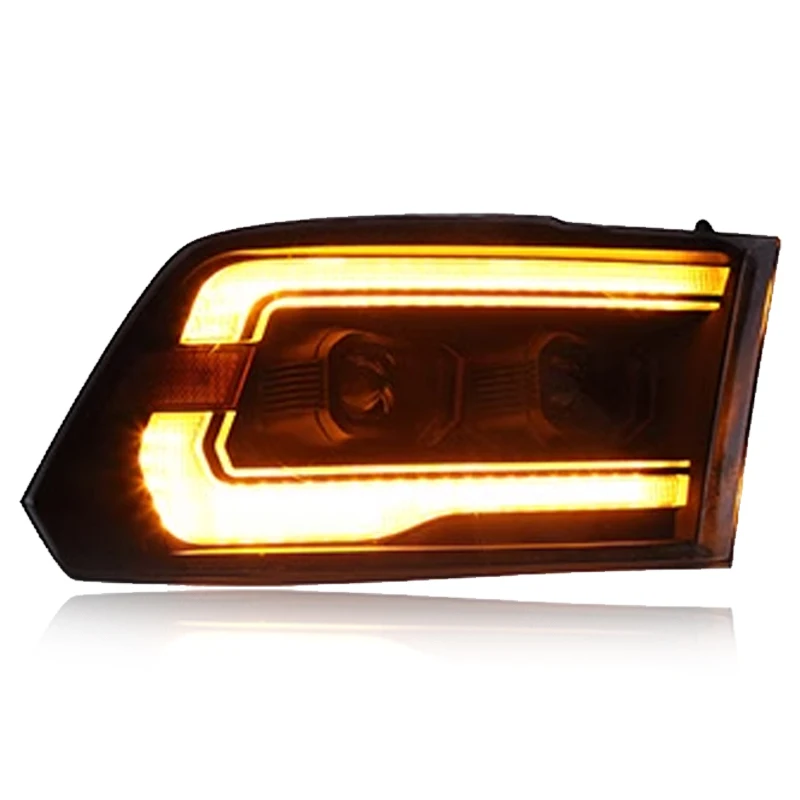 Styling for Dodge Ram Headlights 2009-2018 Ram1500 2500 LED Headlight Projector 3 Lens Reverse Auto Accessories