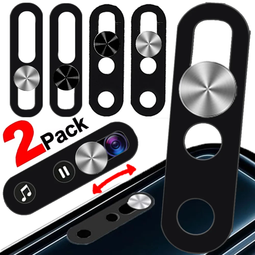 2-1 pièces de protections ultra-fines pour objectif de téléphone, caches de confidentialité pour webcam, protections coulissantes pour appareil photo pour iPhone 17 Air 16 15 14 Pro Max/Plus