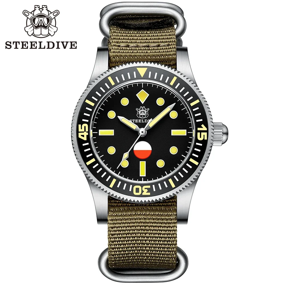 

STEELDIVE SD1952T 41MM Stainless Steel Case Super Luminous Ceramic Bezel NH35 Automatic Movement 300M Waterproof Dive Watches