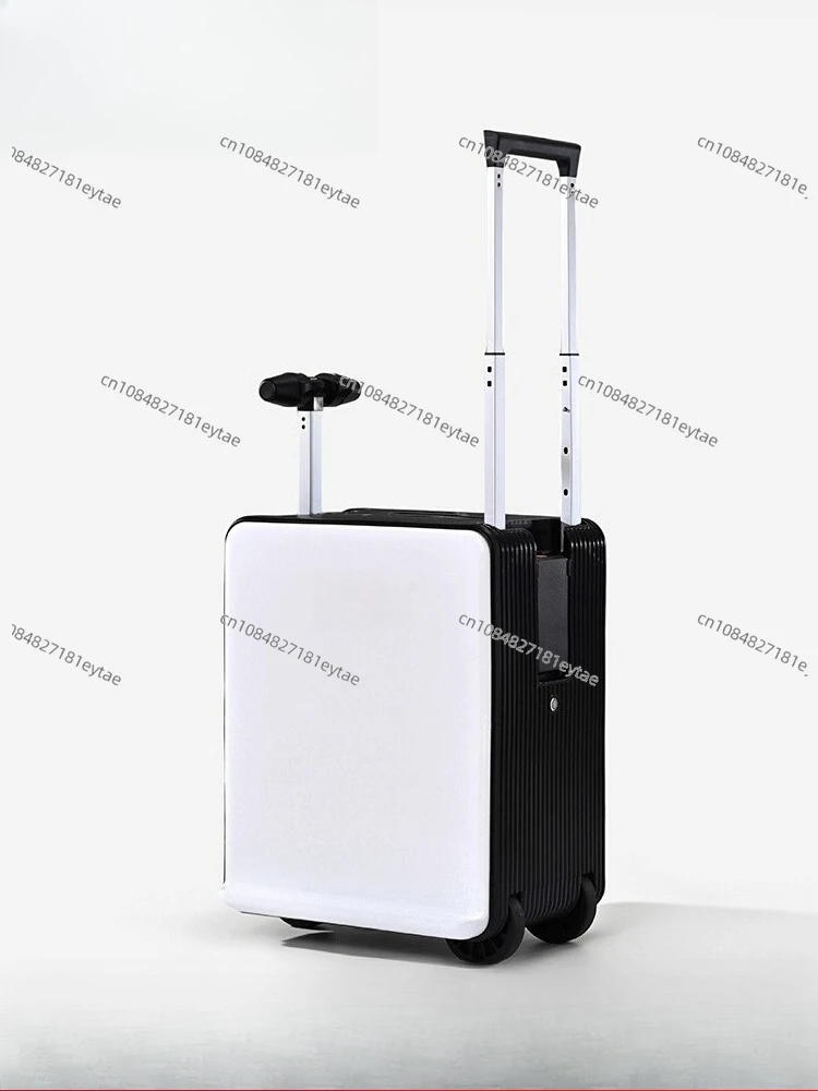 

3C certified electric luggage 20 inches can be boarded and cycled, male and female students pull rod travel password box