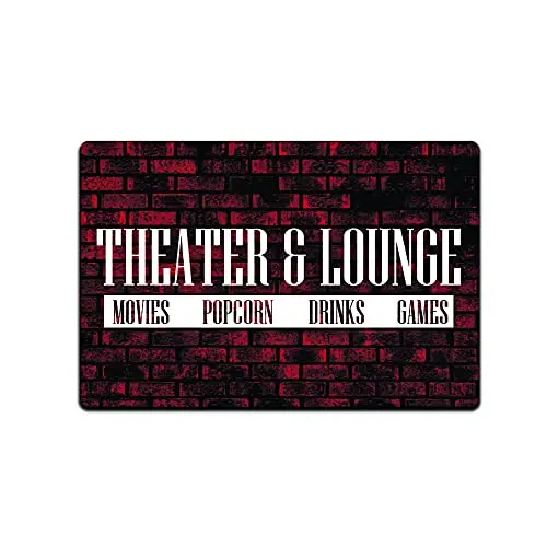 JPs Parcels Tin Signs Home Theater Decor - Metal Sign for Basement Bar Card Game Movie Room  in. Theater & Lounge Movies Pop
