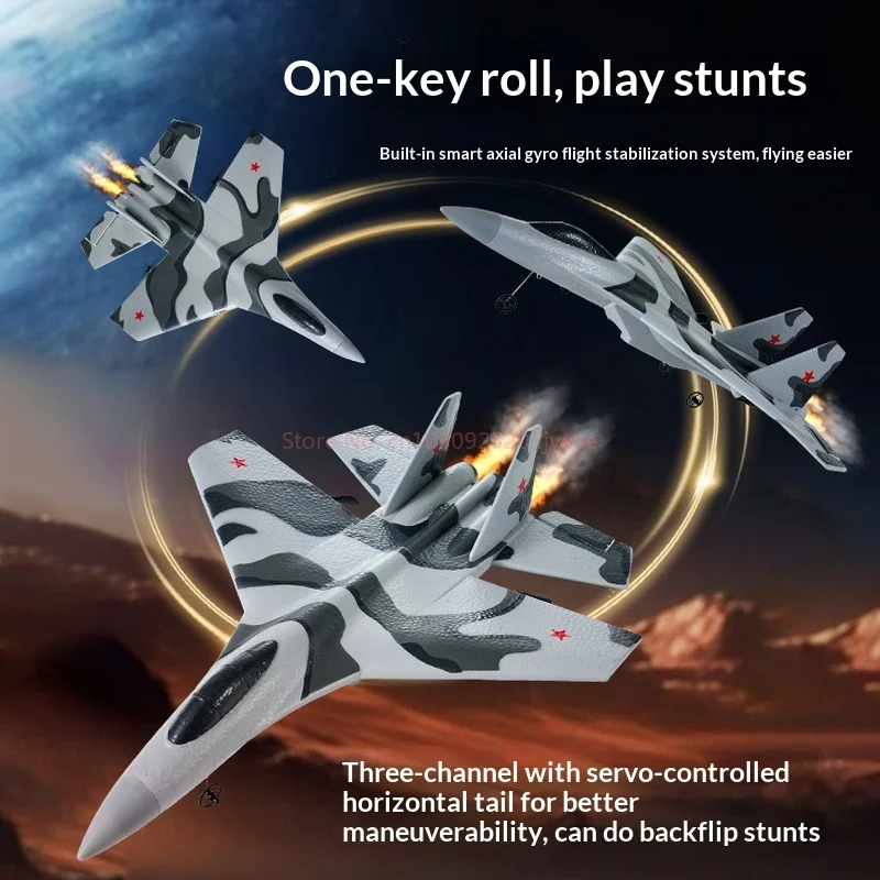 Ferngesteuertes Flugzeug, unbemanntes Luftfahrzeug, dreikanaliger Stunt, F16, Kampfflugzeug, Studentenmodell, Flugzeug, Spielzeug, Anfänger